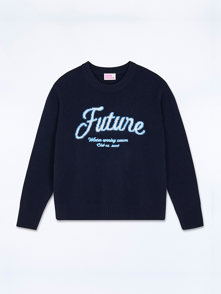 Future embroidery Crewneck sweater