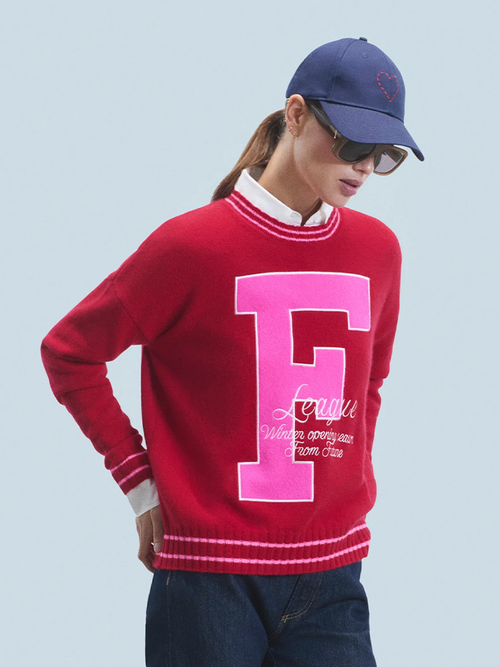 Big F Logo Crewneck Sweater