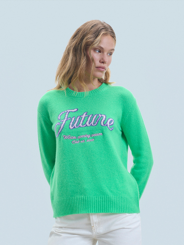 Future embroidery Crewneck sweater