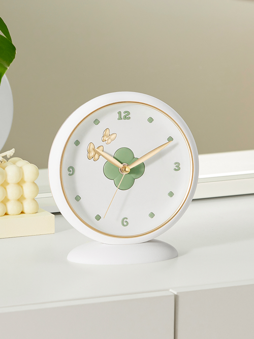 행운의 럭키클로버 벽탁상 인테리어 시계 16cm OTA-1010WH