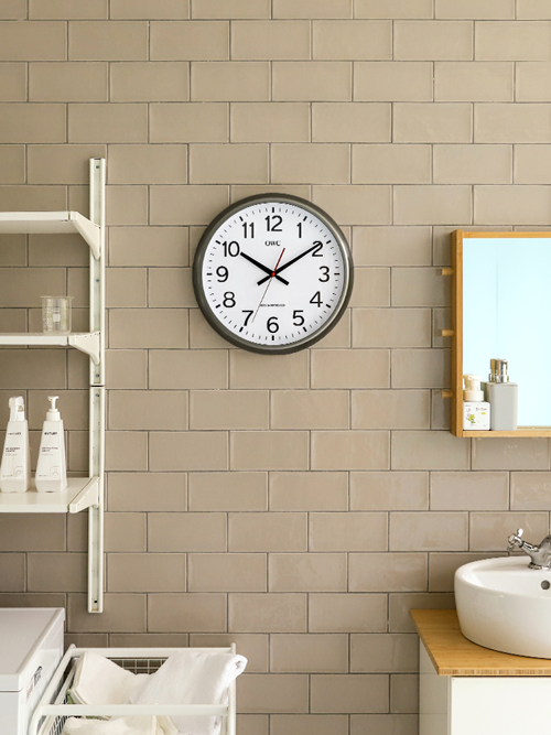 대형 야외설치가능 방수방진벽시계 40cm 그레이 OT853WPG