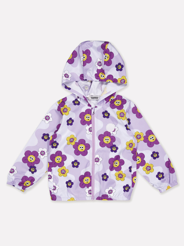 꽃 바람막이 (퍼플)