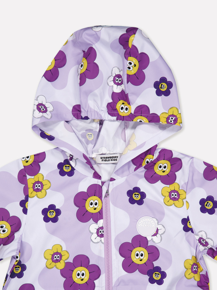 꽃 바람막이 (퍼플)