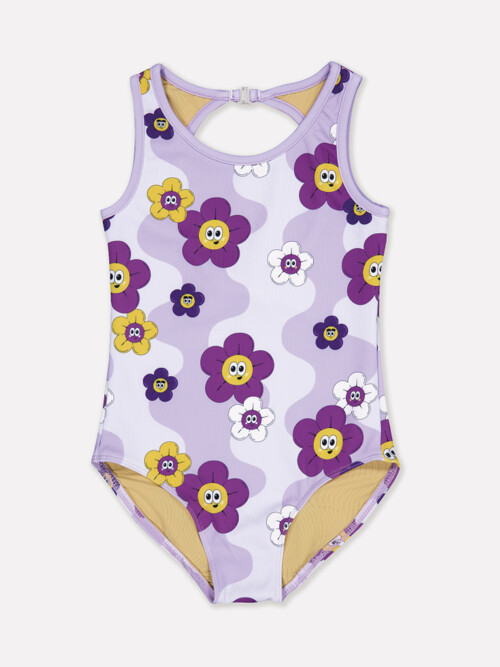 꽃 원피스 수영복 (퍼플)