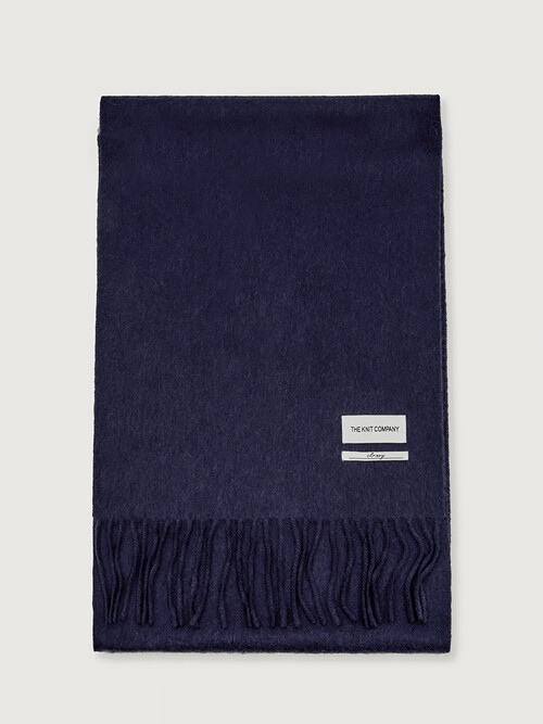 캐시미어 100 머플러 [네이비]