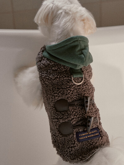 시어링 테디 베어 토글 베스트 | Searing Teddy Bear Toggle Vest (2color)