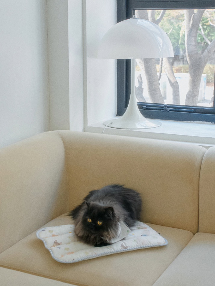 플러피 아이스 인견 쿨매트 For Cat | Fluffy Ice Rayon Coolmat For Cat (2 color)