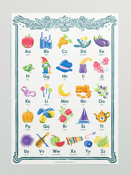 A to Z (알파벳 포스터 A2)