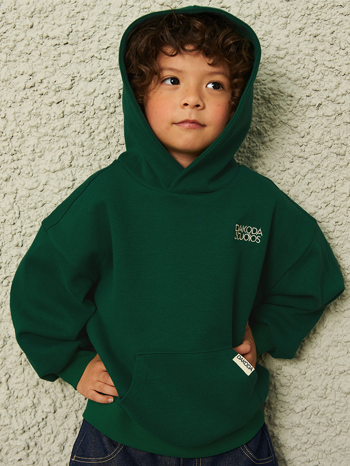 Classic Pocketed Hoodie (Green, Navy)