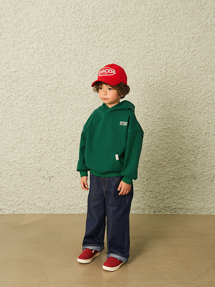 Classic Pocketed Hoodie (Green, Navy)