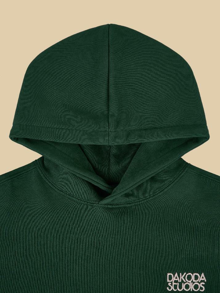 Classic Pocketed Hoodie (Green, Navy)