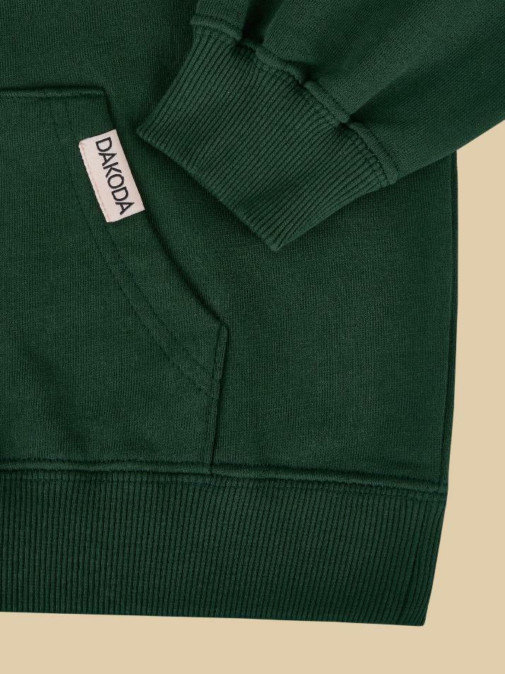 Classic Pocketed Hoodie (Green, Navy)