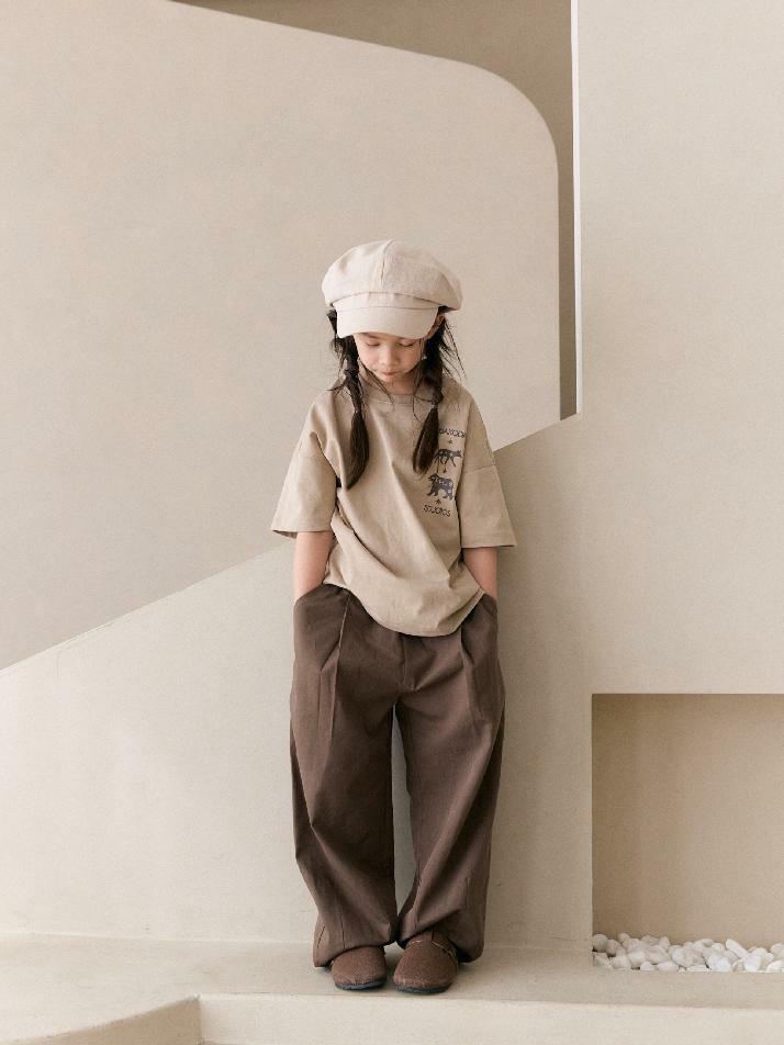 Wide Cotton Twill Pants