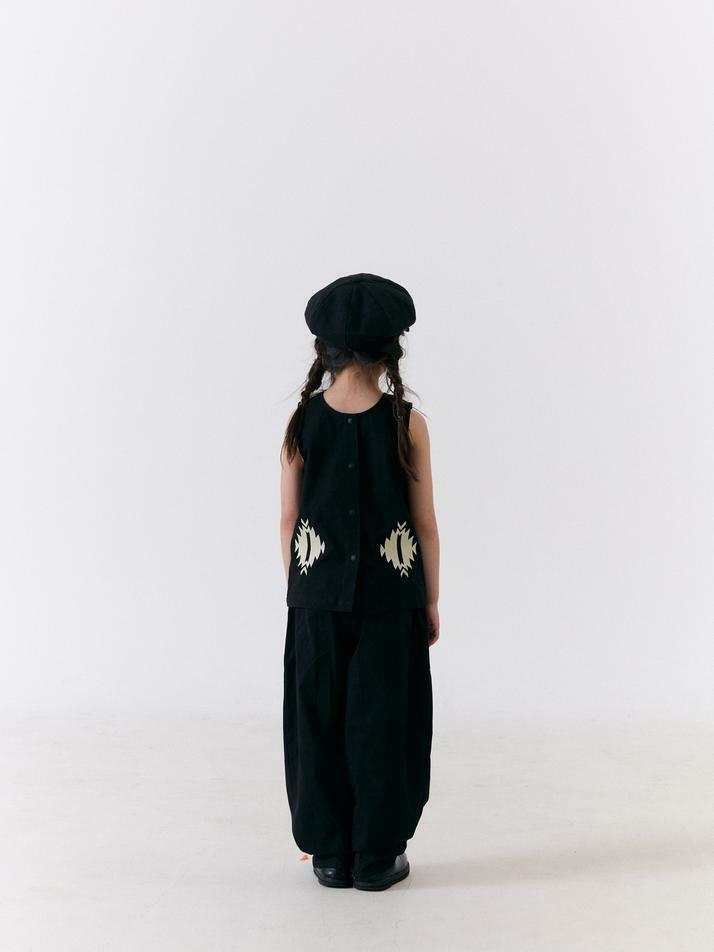 2-Way Embroidered Linen Sleeveless
