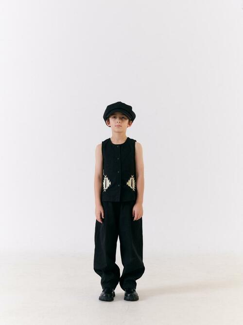 Wide Cotton Twill Pants