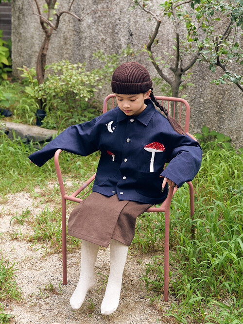 Brushed Cotton Wrap Skirt