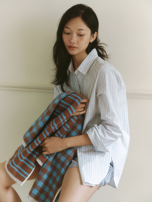 [볼라] 3P 리버시블 타월 블루카멜