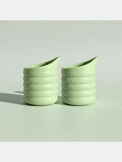 세이브타임 세탁세제 실리콘 계량컵 2개 (세탁볼 겸용/FDA기준충족)