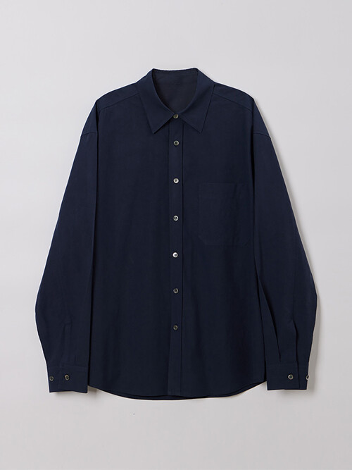MAN WASHED COTTON SHIRTS DEEP NAVY