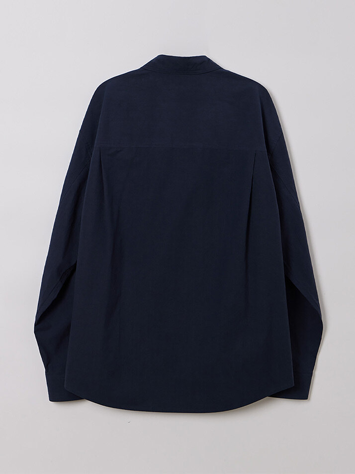 MAN WASHED COTTON SHIRTS DEEP NAVY