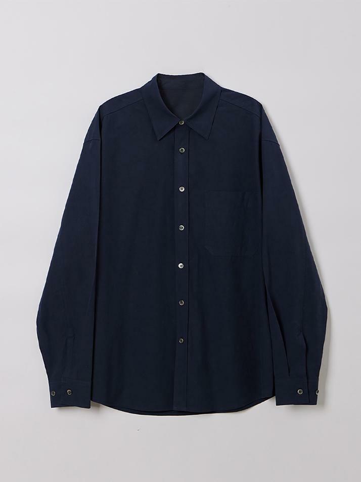 MAN WASHED COTTON SHIRTS DEEP NAVY