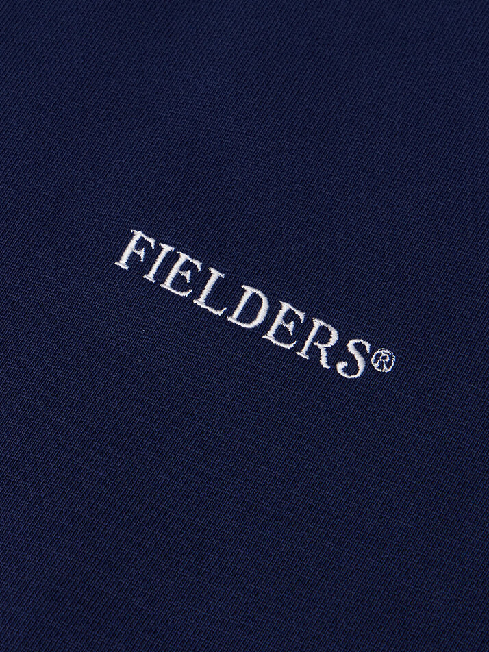 MAN LOGO DAMAGED SWEAT SHIRTS NAVY