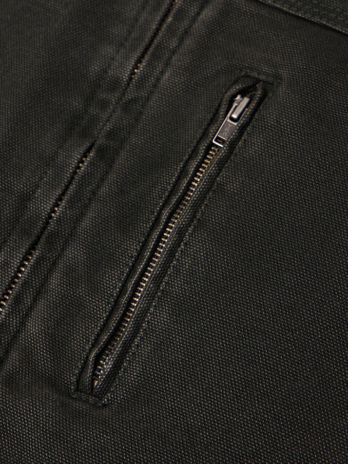 MAN OVER DYEING WORK JACKET DEEP KHAKI