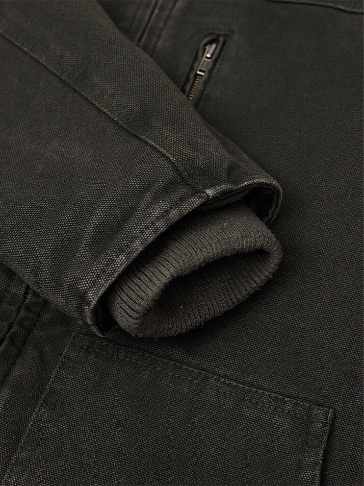 MAN OVER DYEING WORK JACKET DEEP KHAKI