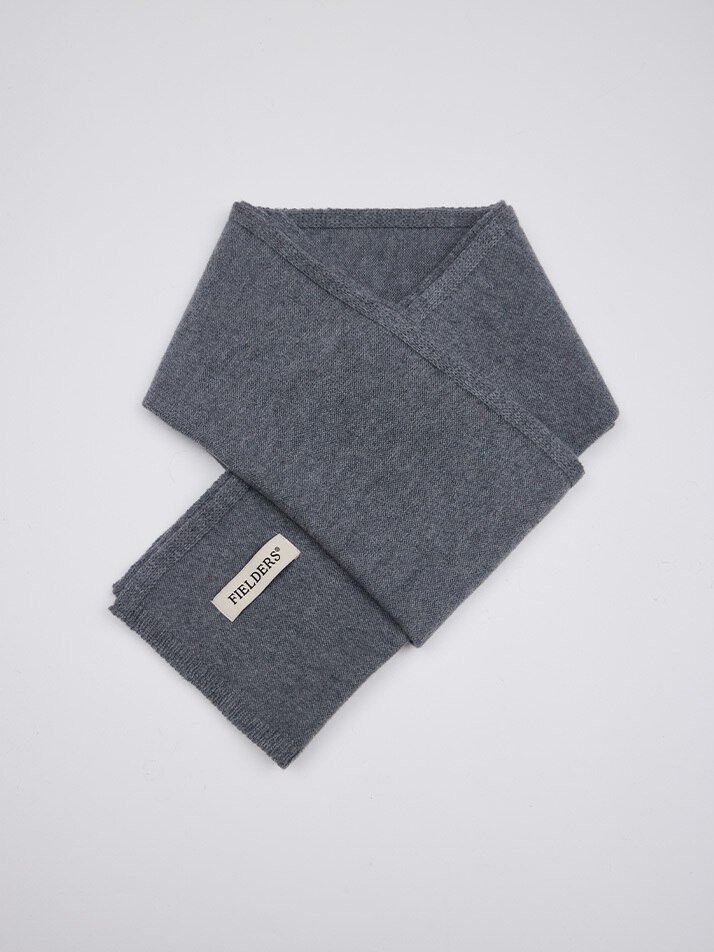 WOOL MUFFLER GRAY