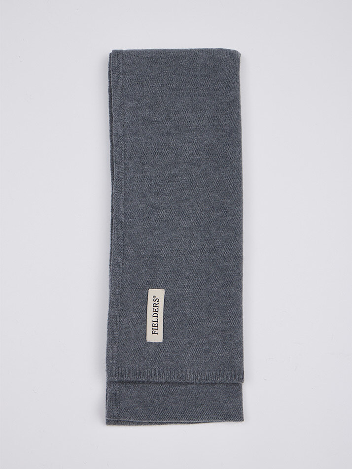 WOOL MUFFLER GRAY