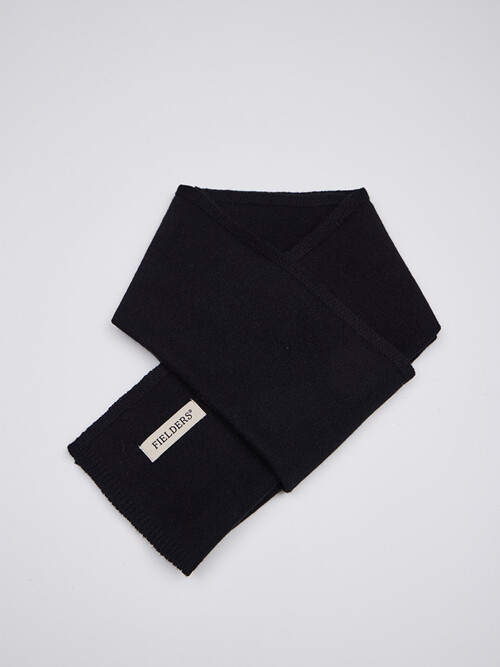WOOL MUFFLER BLACK