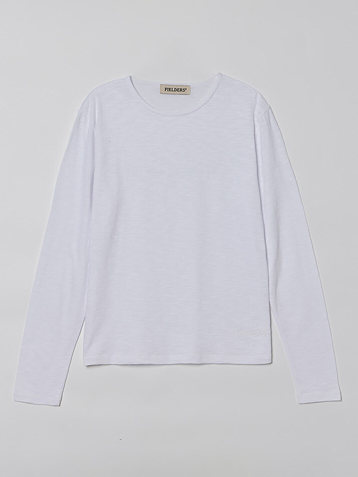 WOMAN ESSENTIAL LOGO TEE IVORY