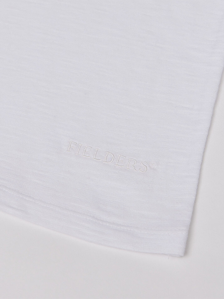 WOMAN ESSENTIAL LOGO TEE IVORY