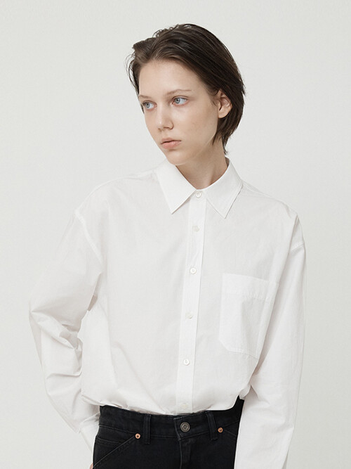 WOMAN WASHED COTTON SHIRTS WHITE