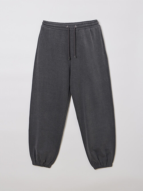 WOMAN PIGMENT DYEING SWEAT PANTS DEEP GRAY