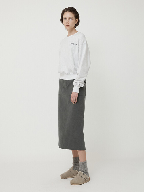 WOMAN PIGMENT VINTAGE SKIRT DEEP KHAKI