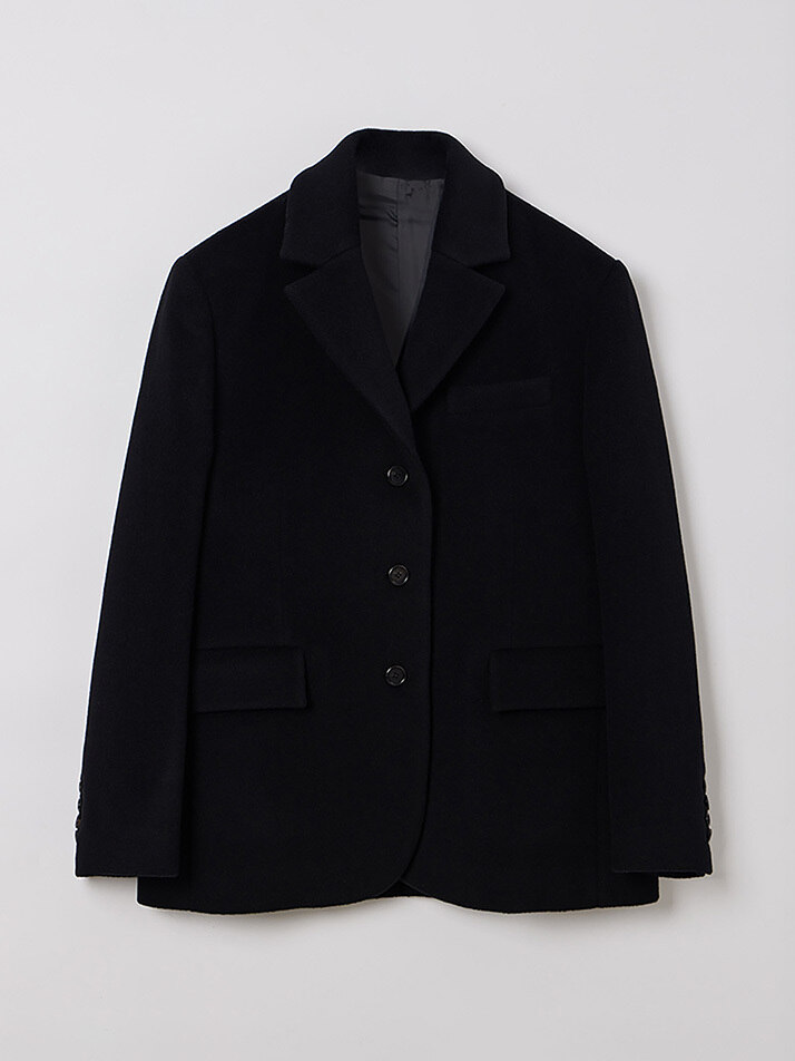 WOMAN PURE WOOL JACKET BLACK