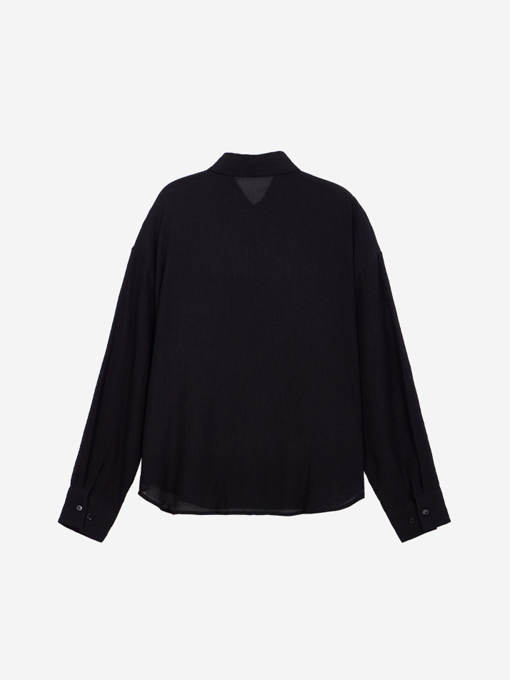 SEERSUCKER SHIRTS BLACK