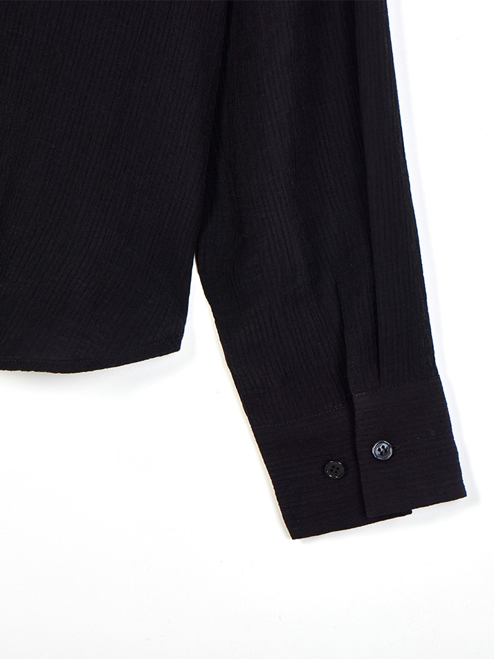 SEERSUCKER SHIRTS BLACK