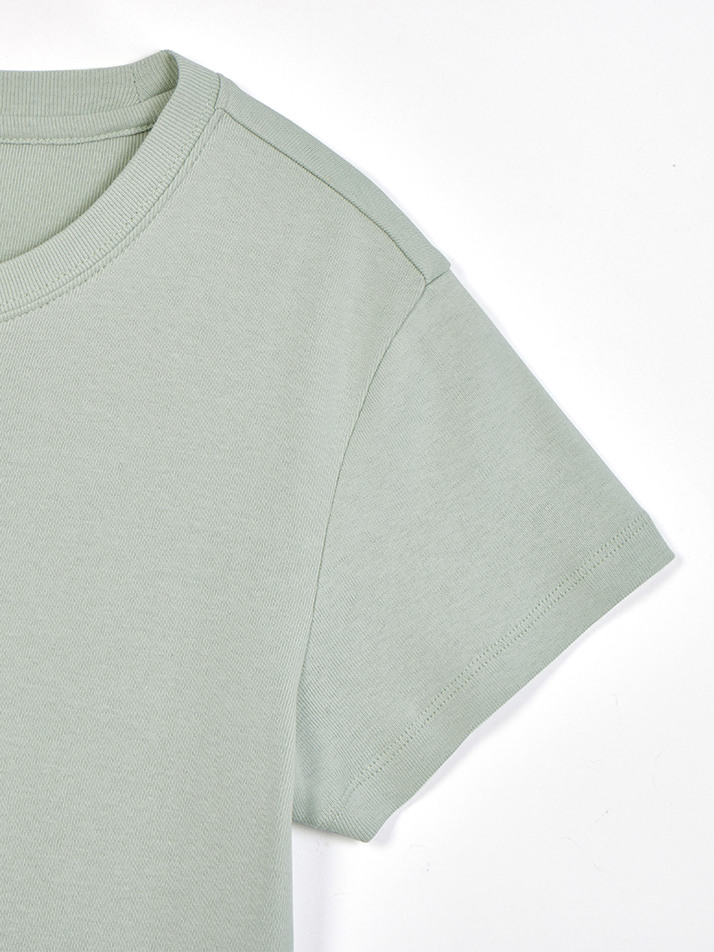 BASIC CROPPED T-SHIRT MINT