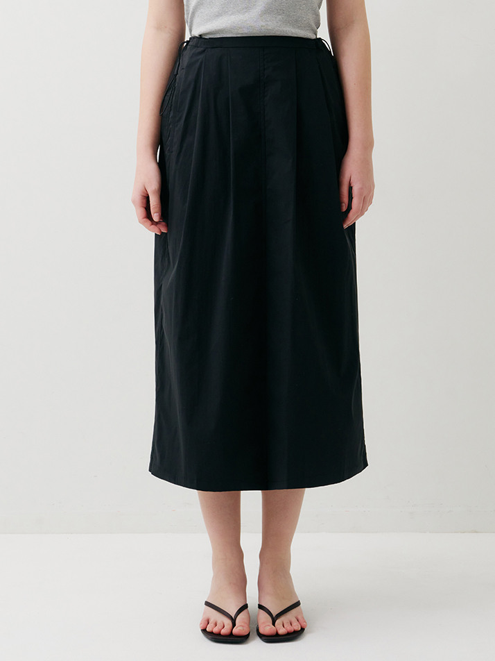 STRING LONG SKIRT BLACK