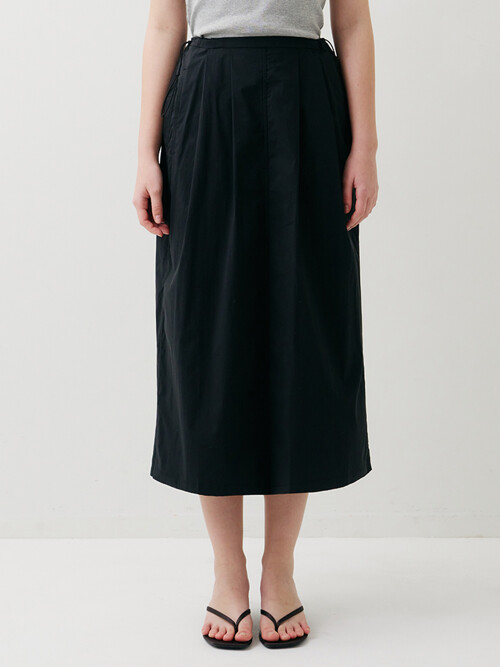 STRING LONG SKIRT BLACK
