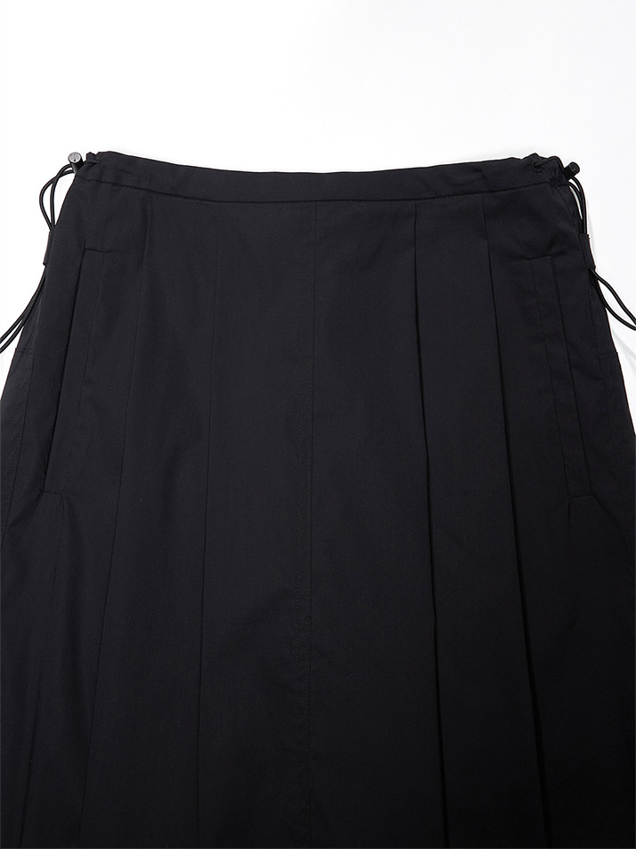 STRING LONG SKIRT BLACK