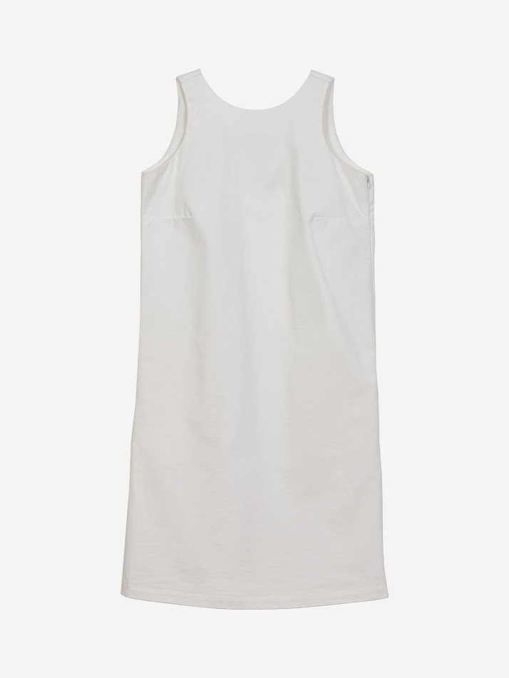 BASIC OPEN BACK DRESS IVORY