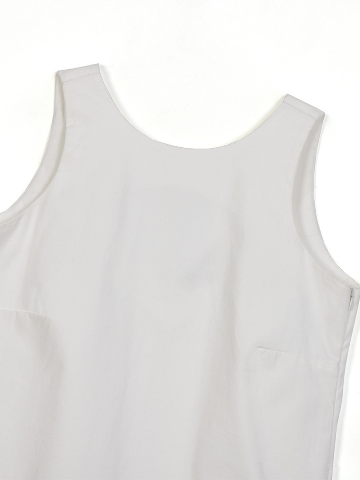 BASIC OPEN BACK DRESS IVORY