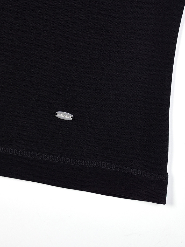 SQUARE NECK SLEEVELESS BLACK