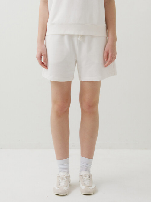 SWEAT BANDING SHORTS IVORY
