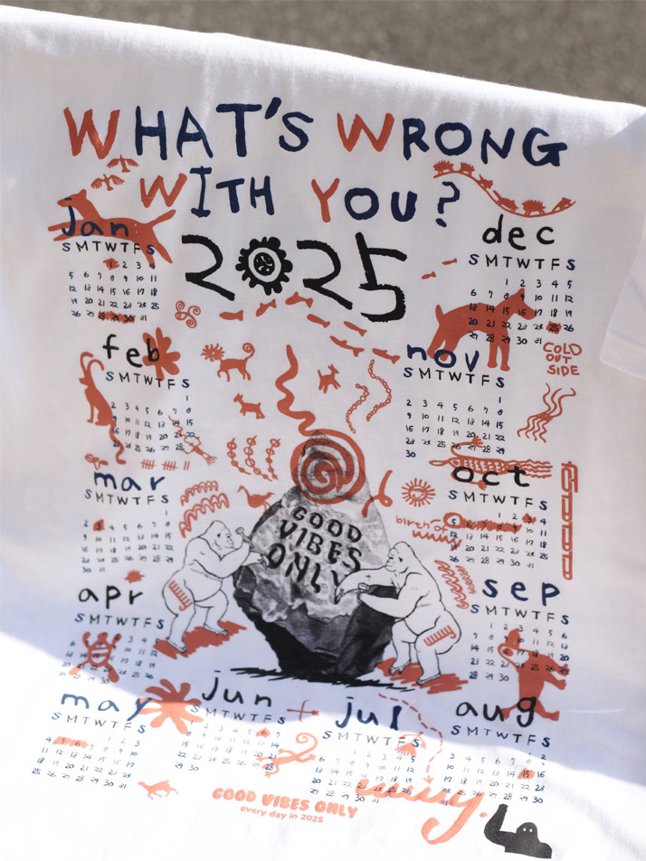 따따따와 2025 캘린더 티셔츠