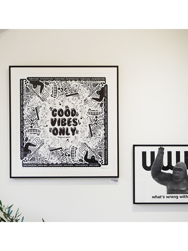 따따따와  Good Vibes Only 아트프린팅 실크스크린 판화 작품(30에디션)