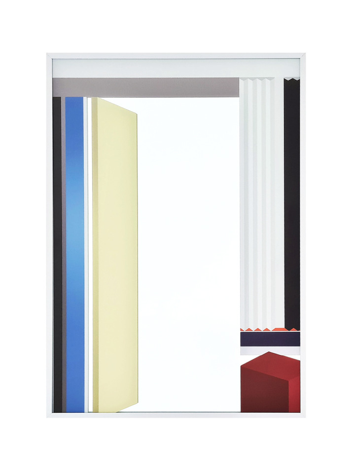 직선의 문 포스터 거울 B3